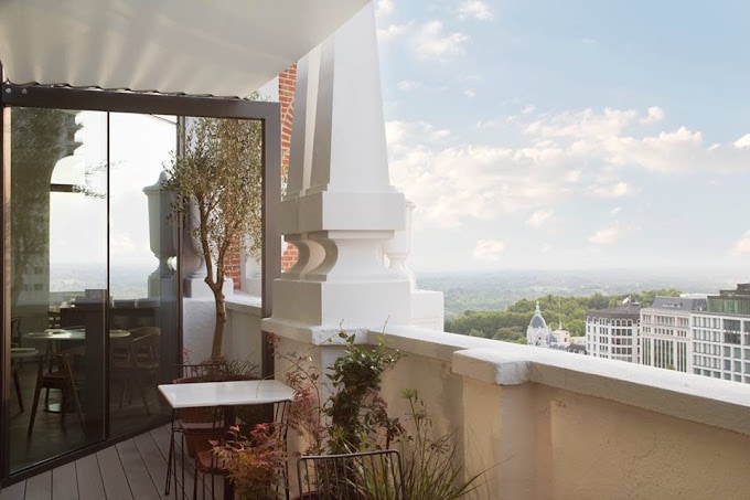 Vistas desde la terraza del restaurante Nice to Meet You, Madrid. 
Nice to Meet You Restaurant& Lounge