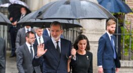 Los Reyes coinciden con Juan Carlos y Doña Sofía en el funeral de Fernando Gómez-Acebo
