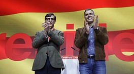 La Junta Electoral abre expediente sancionador a Sánchez por elogiar a Illa con el lema del PSC