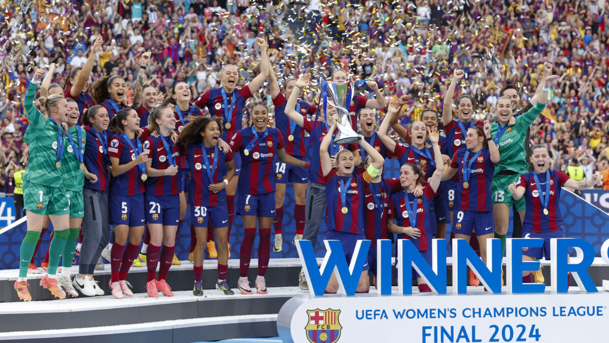 El FC Barcelona femenino gana la Champions tras imponerse por 2-0 al Olympique de Lyon