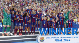 El FC Barcelona femenino gana la Champions tras imponerse por 2-0 al Olympique de Lyon