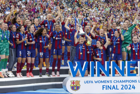 El FC Barcelona femenino gana la Champions tras imponerse por 2-0 al Olympique de Lyon