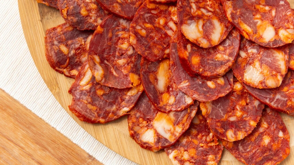 Chorizo, un producto rico en sodio