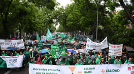 Miles de personas se manifiestan en Madrid en defensa de la educación pública