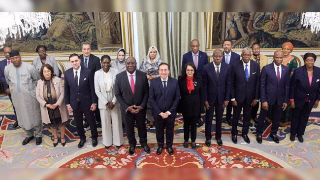 Primer contacto de Albares con el embajador argelino en una reunión con emisarios africanos