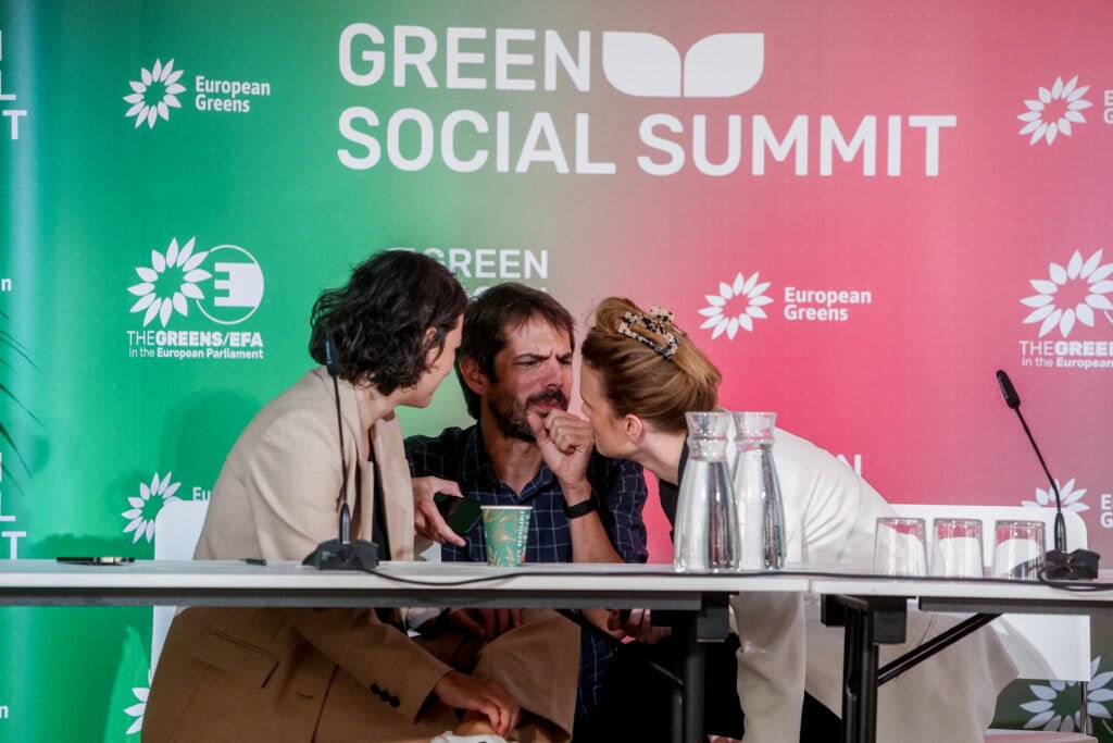 El ministro de Sumar, Ernest Urtasun, durante el Summit ecologista de Madrid