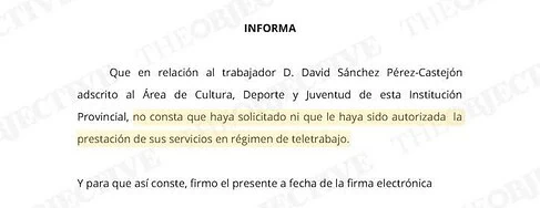 La Diputación de Badajoz certifica que el hermano de Sánchez no teletrabaja en Portugal