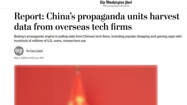 Según un informe, China utilizaría tecnológicas para recopilar datos de usuarios en el extranjero