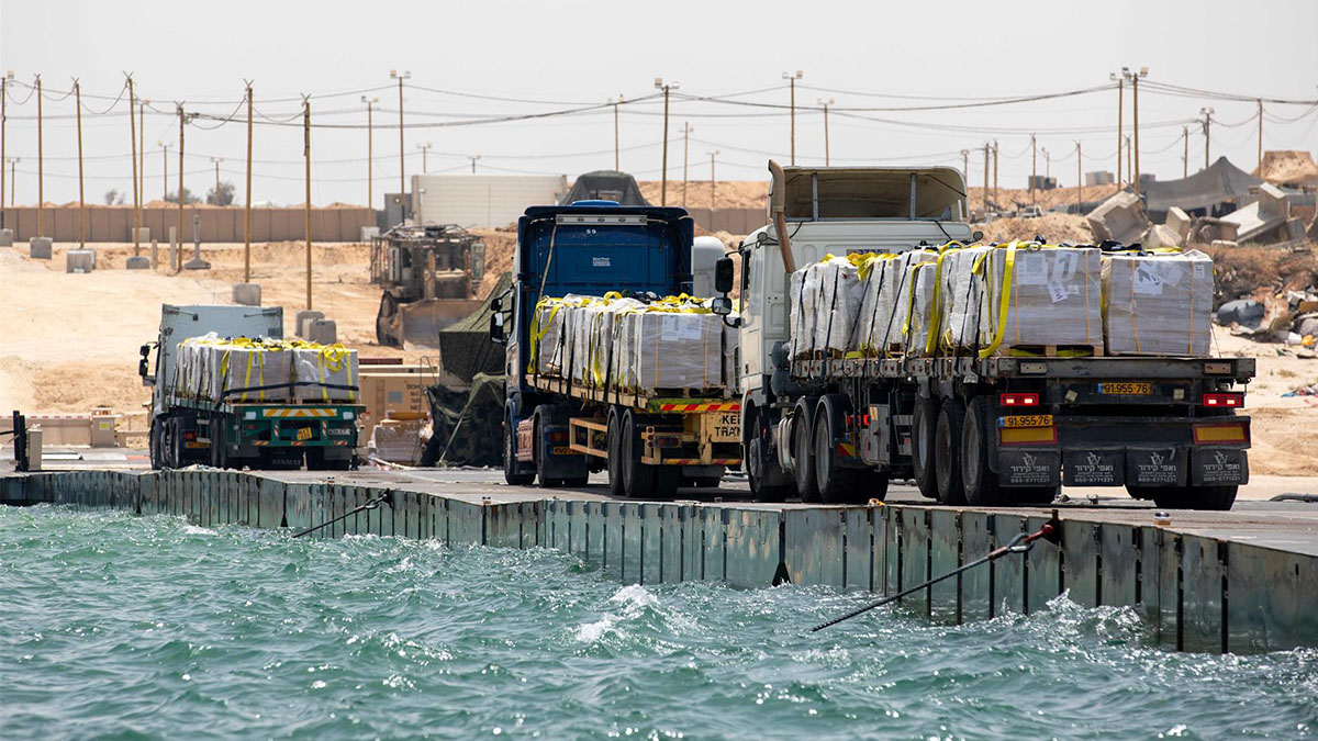 EEUU anuncia el restablecimiento del muelle temporal en la Franja de Gaza