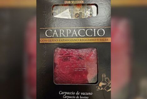 Sanidad alerta de la presencia de salmonella en carpaccio procedente de España