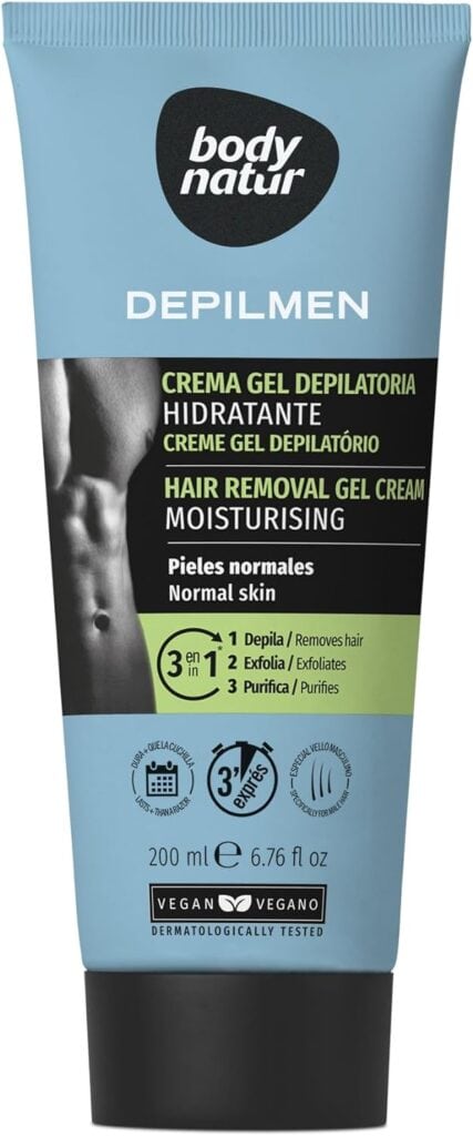 Crema depilatoria para hombre BODYNATUR 120-11155