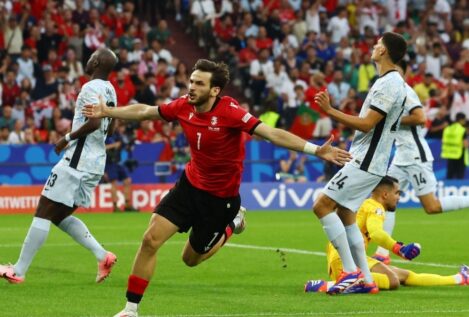 Georgia da la sorpresa ante Portugal y será el rival de España en octavos de la Eurocopa