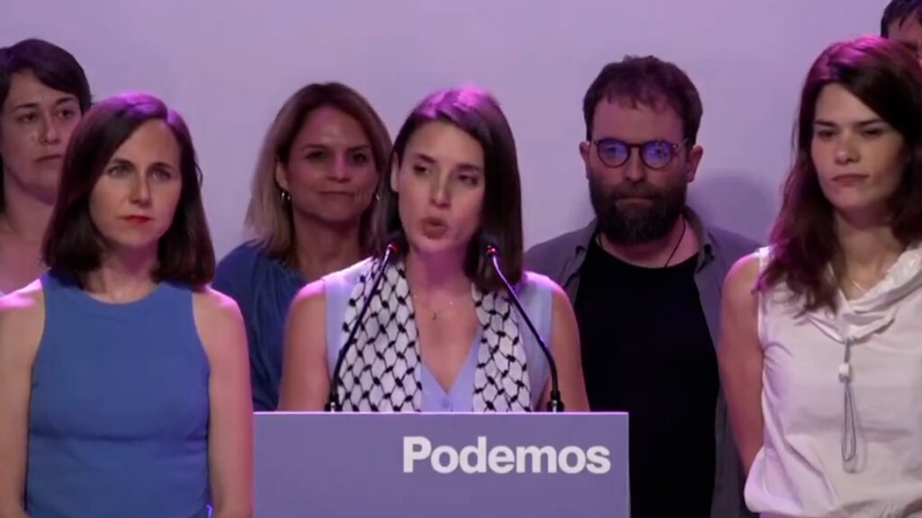La eurodiputada de Podemos, Irene Montero