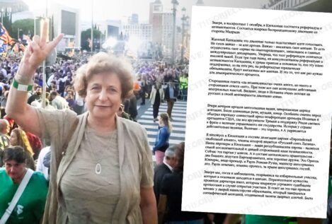 Los correos de Tatjana Zdanoka durante el 'procés': «Queda crear una República Catalana»