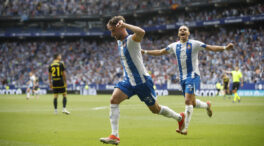 El  RCD Espanyol asciende a Primera tras su remontada contra el  Real Oviedo