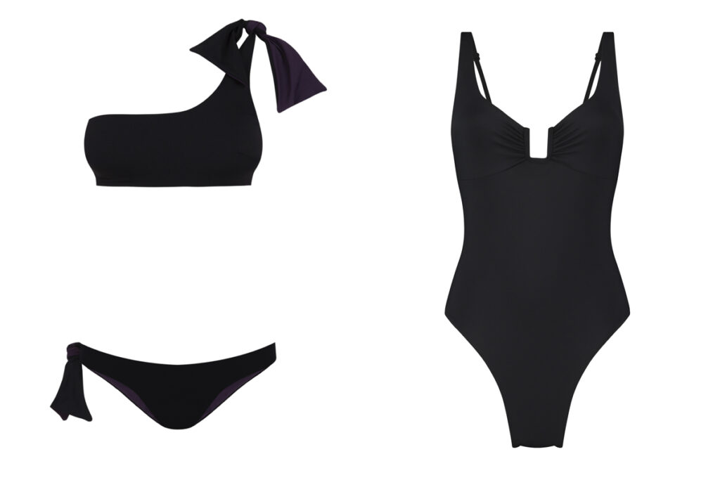 BO STAR Bikini asimétrico // HUNKEMÖLLER Diseño negro