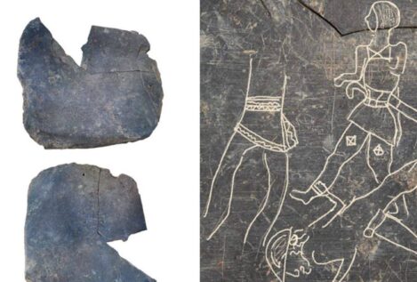 Descubren escenas de guerreros del siglo VI en un yacimiento tartésico de Badajoz
