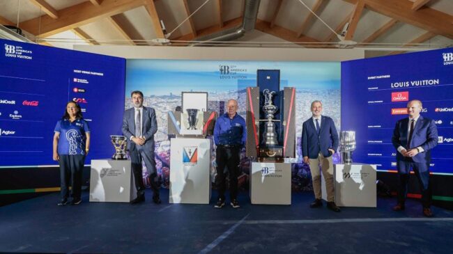 La America’s Cup finaliza su Trophy Tour presentando los cuatro trofeos en Barcelona