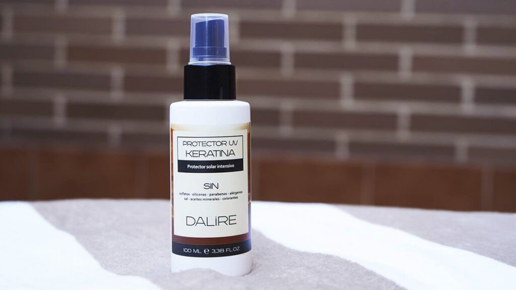 Protector térmico para el pelo con keratina de la firma Dalire. (PVP: 11.90€)