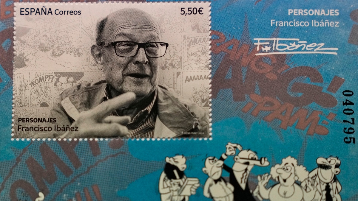 Correos dedica el primer criptosello español a Mortadelo y homenajea a Ibáñez con un sello