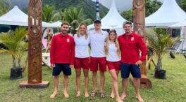 Los surfistas españoles Janire y Andy se despiden de Teahupo'o y de los JJOO