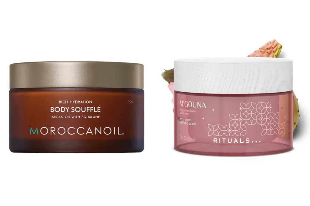 Cremas hidratantes para el cuidado corporal de Moroccanoil y Rituals