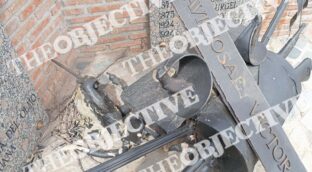 El Ejército achaca a un «golpe fortuito» la caída de un monumento en el interior de un cuartel