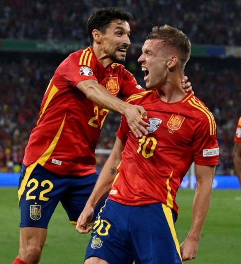La victoria de España ante Francia en la semifinal de la Eurocopa, en imágenes