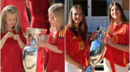 Leonor y Sofía, la misma foto 12 años después: los detalles sobre la recepción de la Eurocopa