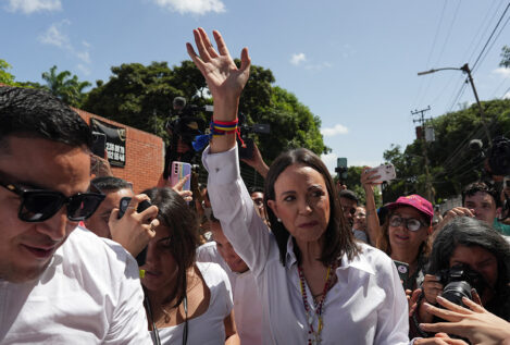 La opositora María Corina Machado expone pruebas de «fraude en Venezuela»