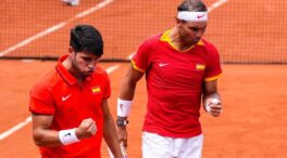 La dupla Nadal-Alcaraz gana en el 'super tie break' y avanza a los cuartos de final de París