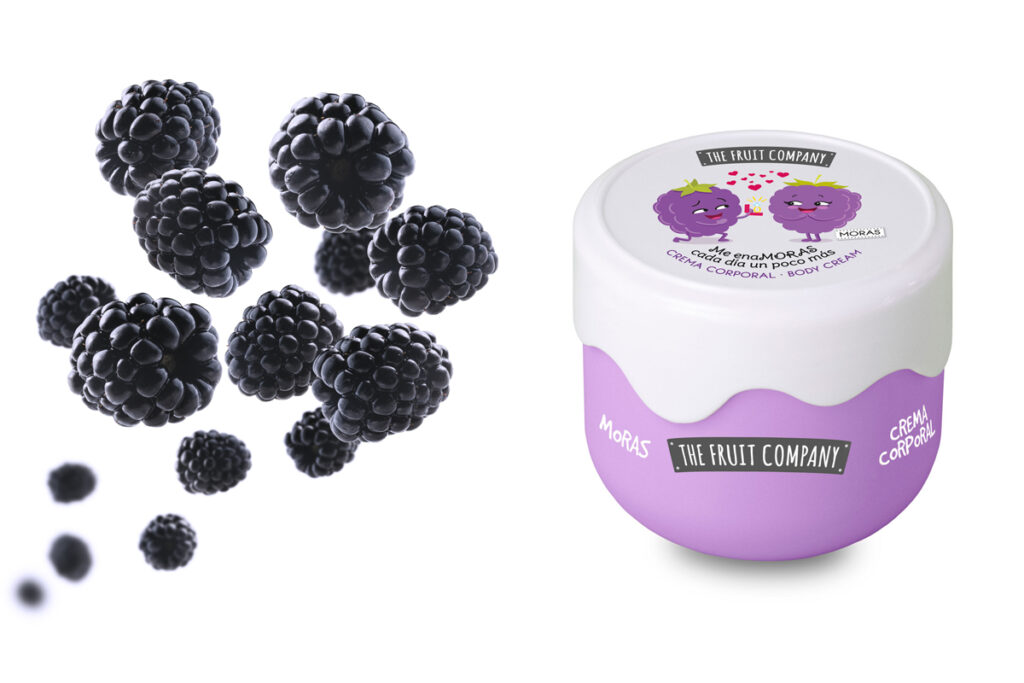 Crema corporal con moras de The Fruit Company