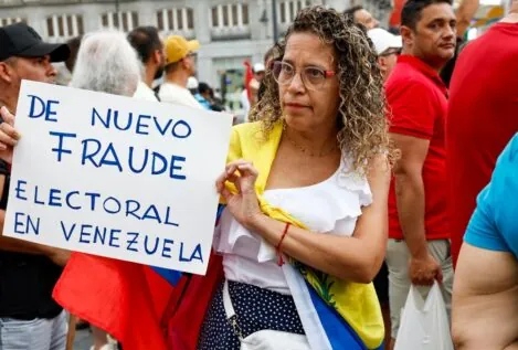 Venezolanos en Madrid, contra el «fraude» electoral: «Es el principio del fin de Maduro»