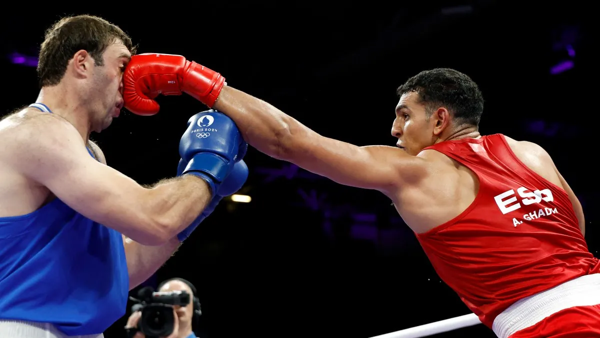 El púgil Ayoub Ghadfa asegura la segunda medalla en boxeo para España