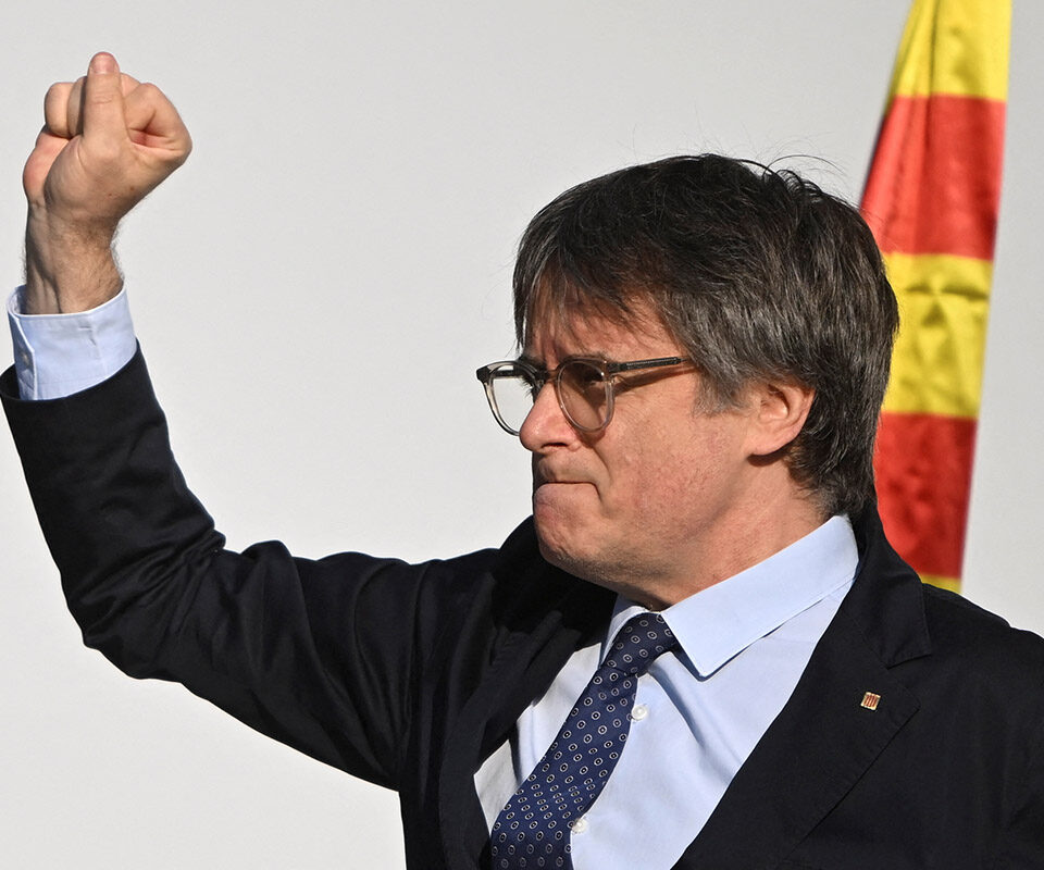 El regreso de Puigdemont a España, en imágenes