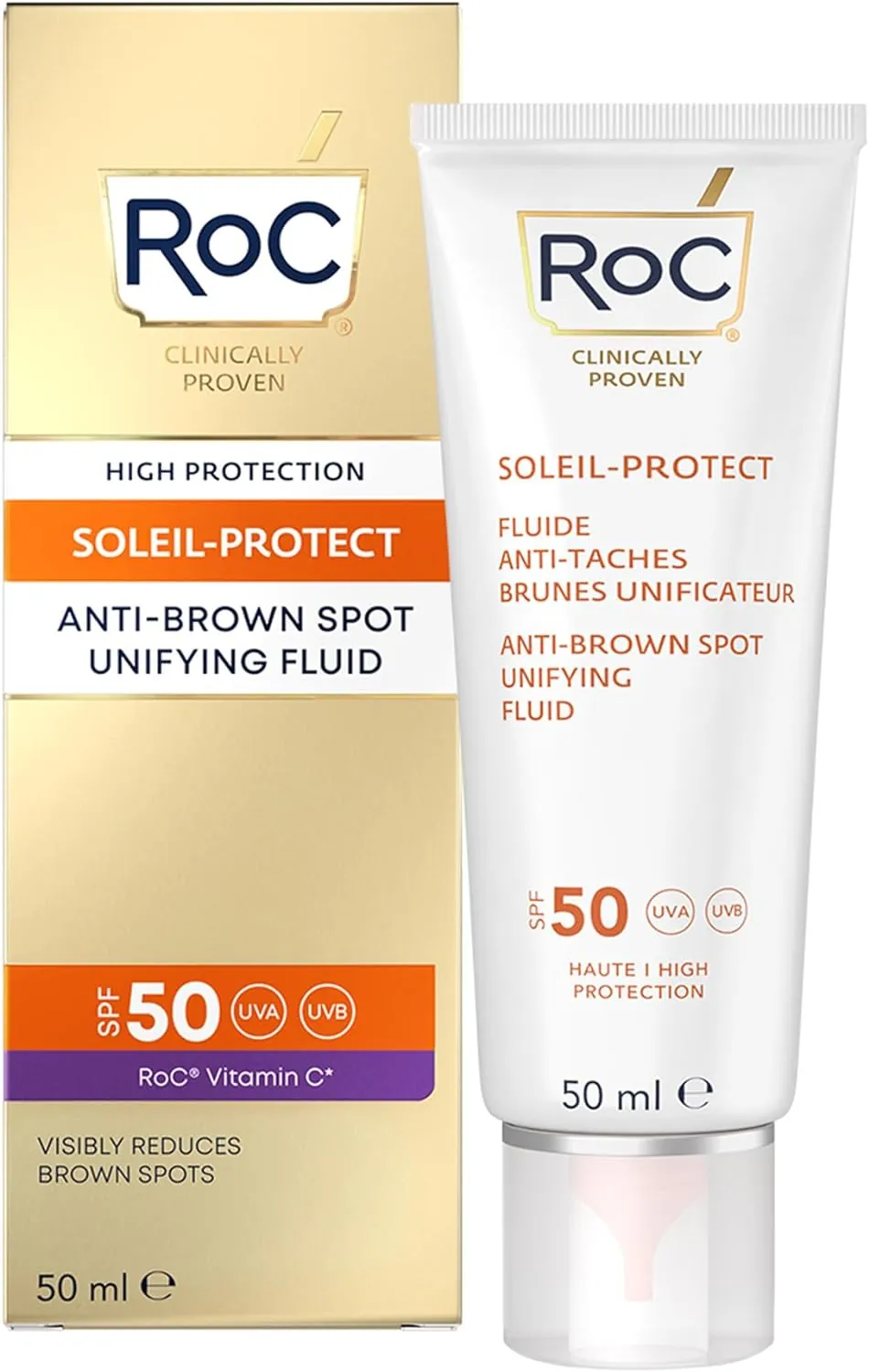 Crema protectora solar RoC Soleil-Protect Fluido