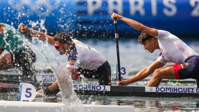 Diego Domínguez y Joan Antoni Moreno logran el bronce en el C2-500 de piragüismo en París