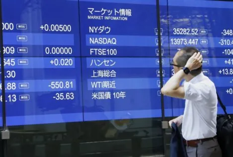 La bolsa de Japón se hunde un 12,40% en su peor sesión desde 1987