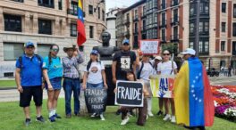 Decenas de venezolanos protestan en Bilbao contra el «fraude electoral» en Venezuela