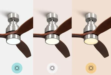 Ventiladores de techo con aspas: estilo, eficiencia y confort todo el año