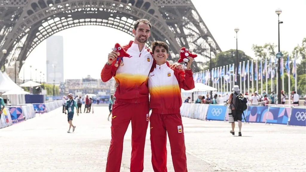 Álvaro Martín y María Pérez, deportistas ganadores en París 2024. Europa Press