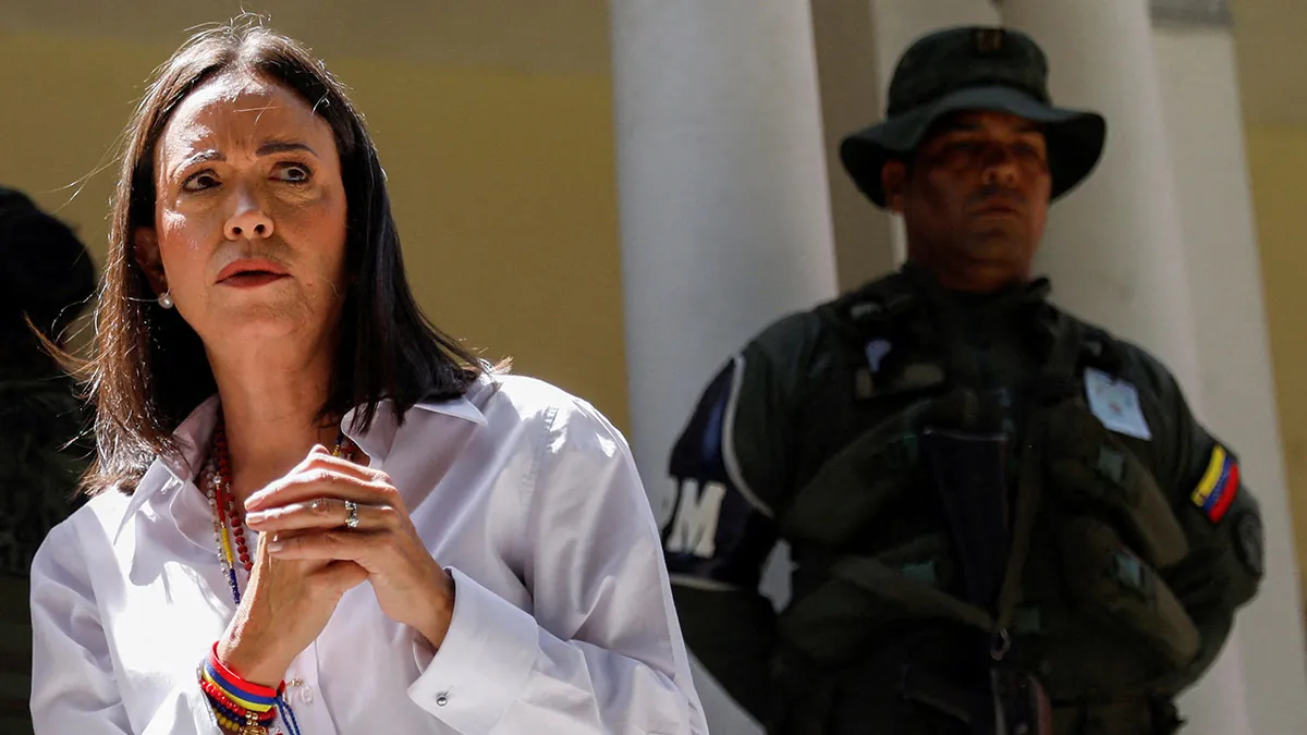 El partido de Corina Machado denuncia un «atraco» armado a su sede nacional en Caracas