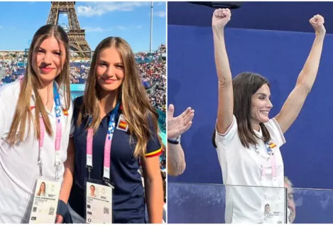 La diferencia más visible entre la actitud de la reina Letizia y sus hijas en los Juegos de París