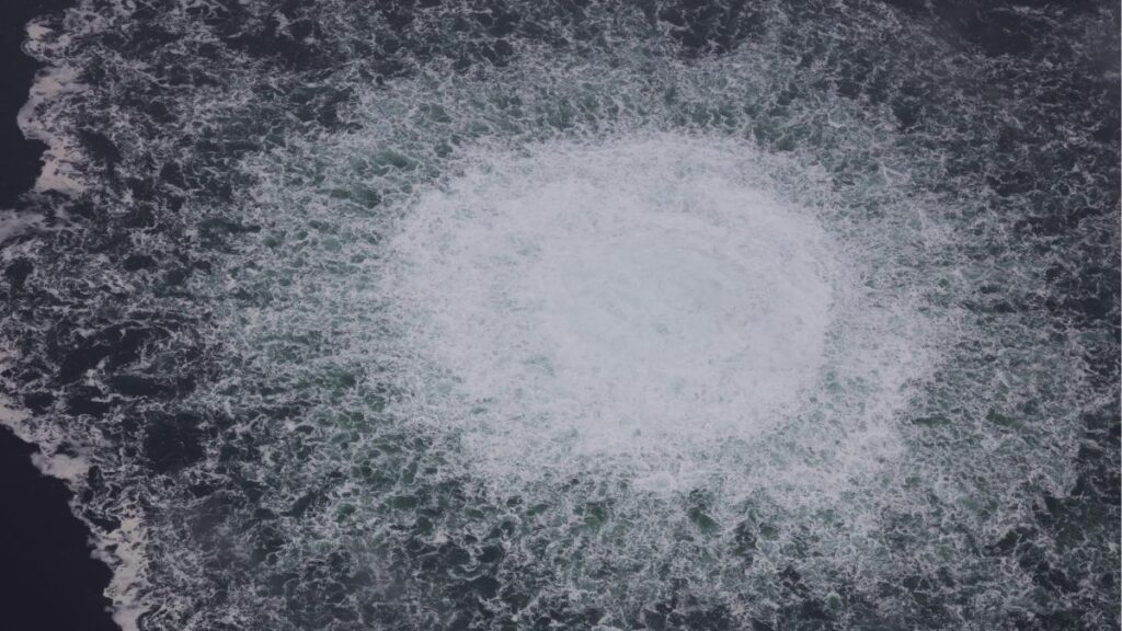 Filtración de gas tras el sabotaje a los gasoductos Nord Stream