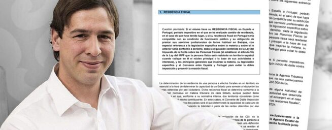 El informe con el que Hacienda exonera a David Sánchez no lleva firma ni membrete