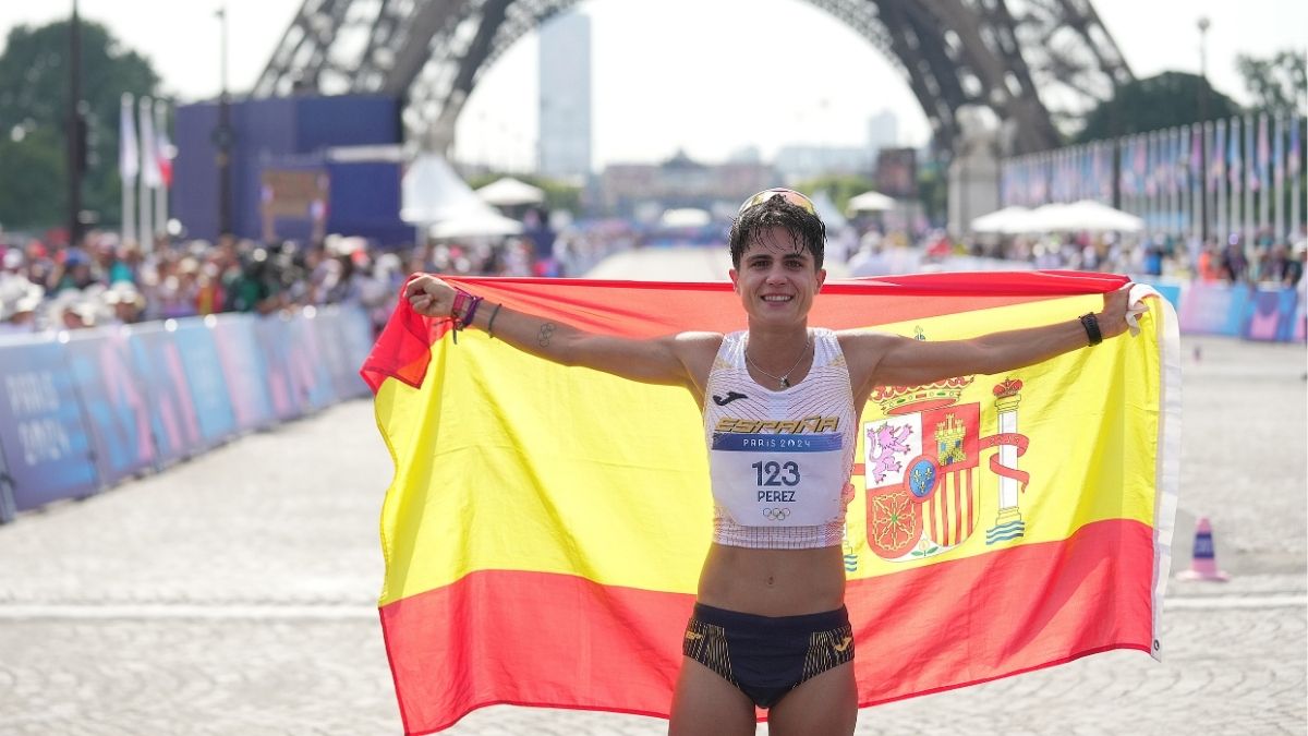 María Pérez gana la plata en los 20 km marcha y da a España la tercera medalla en París