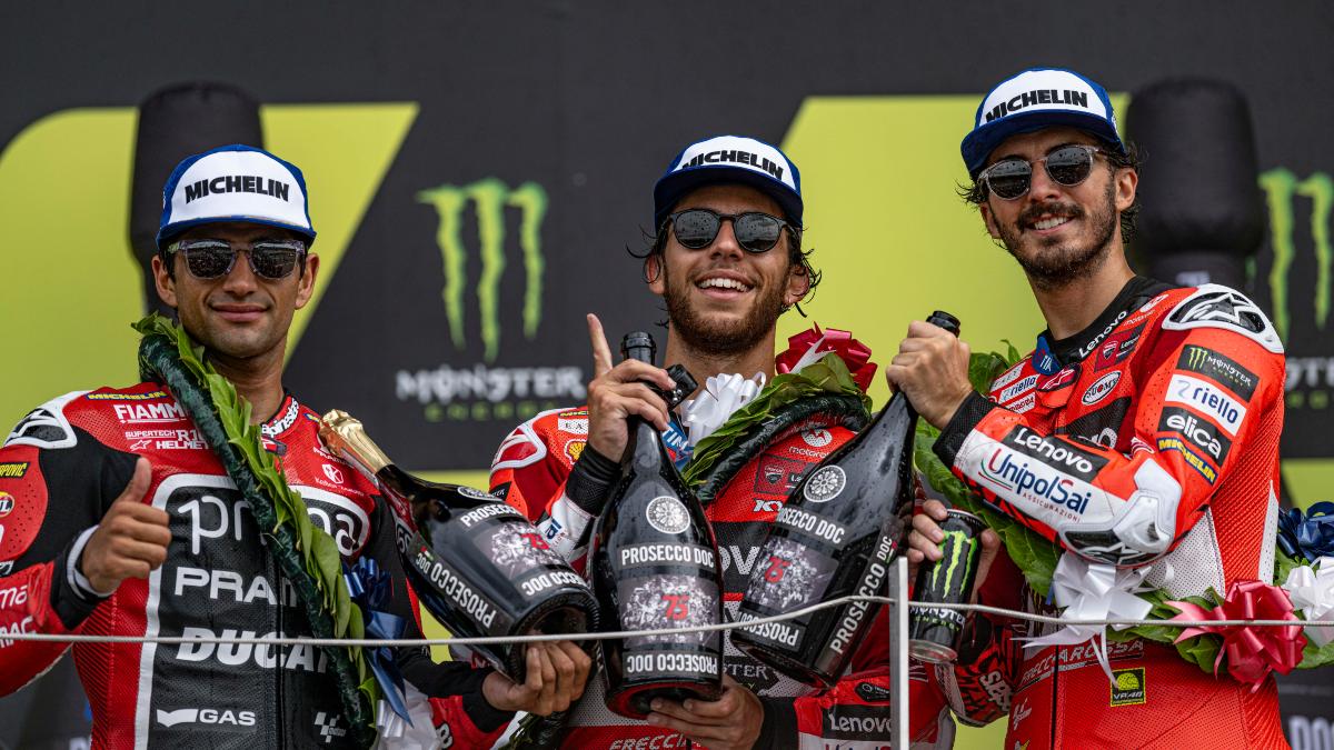 Bastianini gana el GP de Silverstone y Jorge Martín recupera el liderato en MotoGP