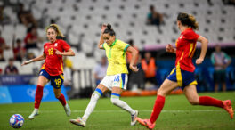 España pierde contra Brasil en la semifinal de fútbol femenino y peleará por el bronce