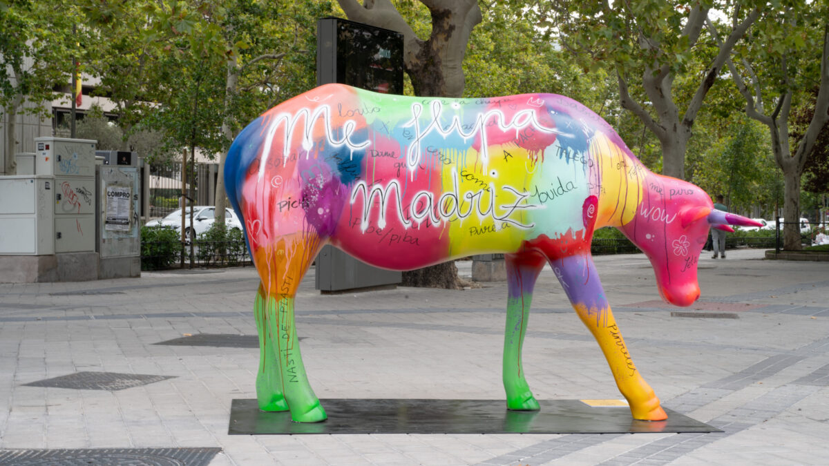 Madrid Cow Gallery: la exposición urbana que fusiona naturaleza y arte