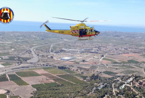 Tres muertos tras colisionar un helicóptero con las líneas de alta tensión en Puçol (Valencia)